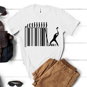 Tricou „ Evoluția pe cod de bare”