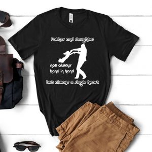 Tricou „Father and doughter - single heart”