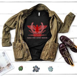 Tricou barbati citat latin „Aquila non capit muscam”