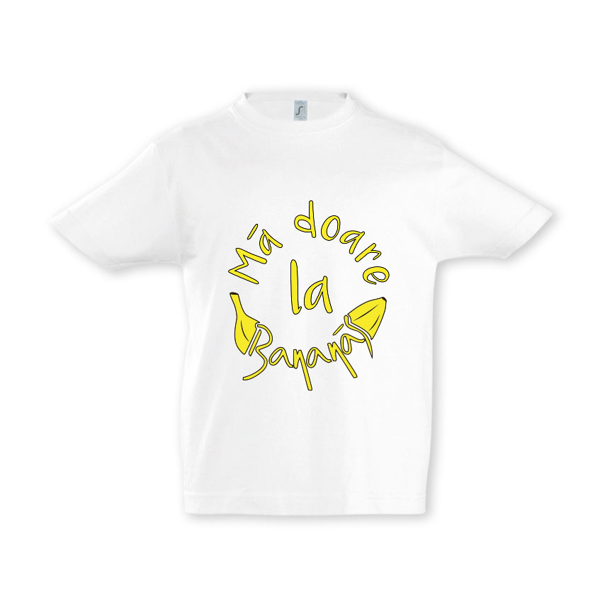 Tu alb pentru copii Ma doare la banana