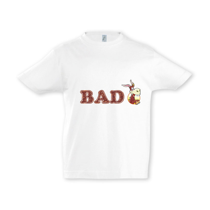 Tricou alb Bad ASS