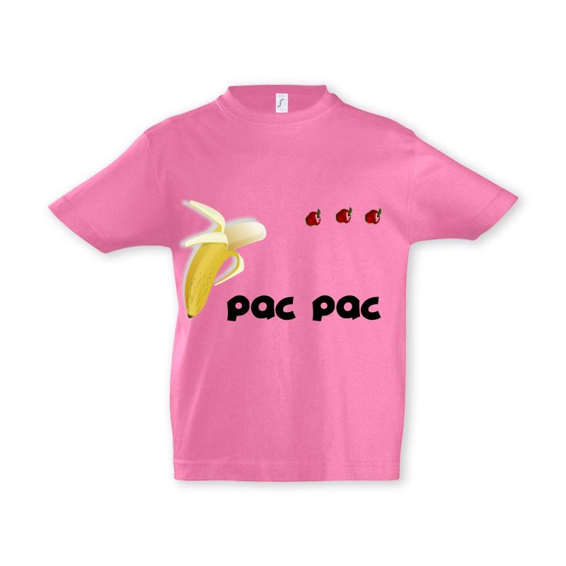 Tricou roz pentru fete banana