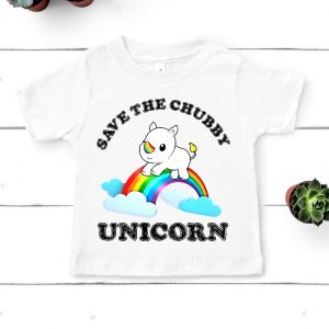 Tricou copii Save the chubby unicorn