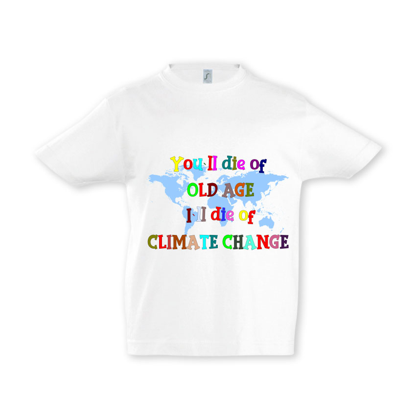 Tricou alb fete ecologiste