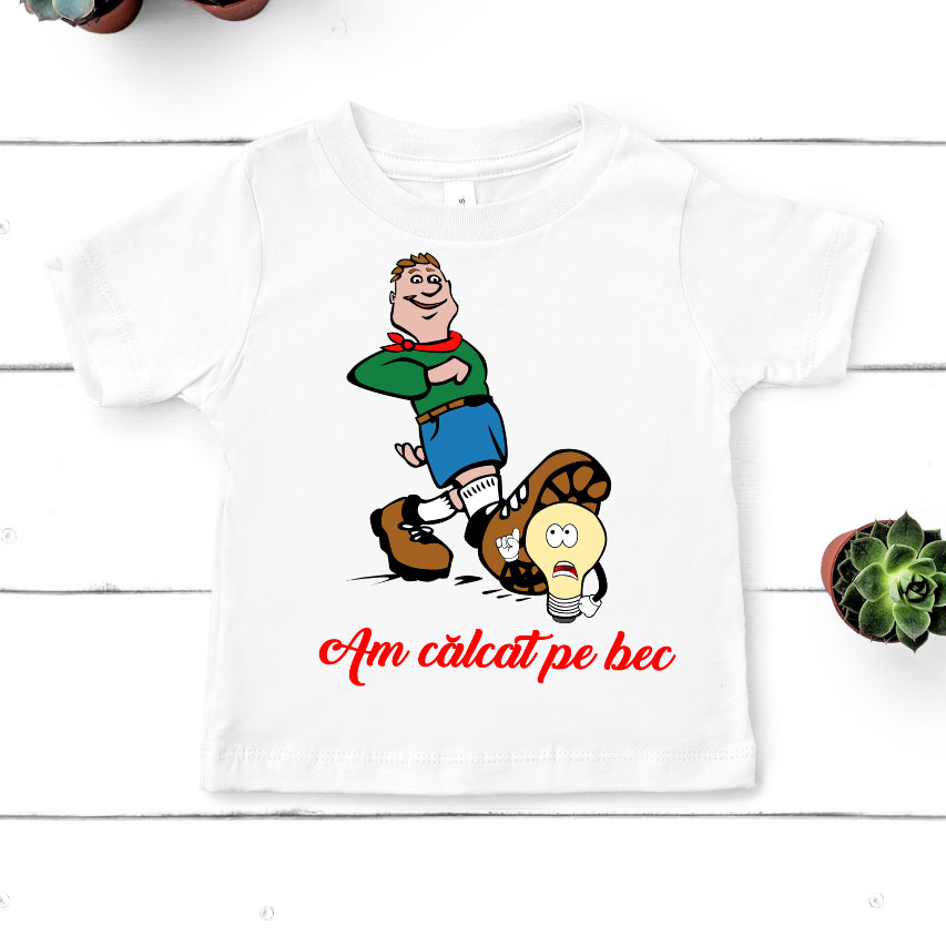 Tricou copii Am calcat pe bec