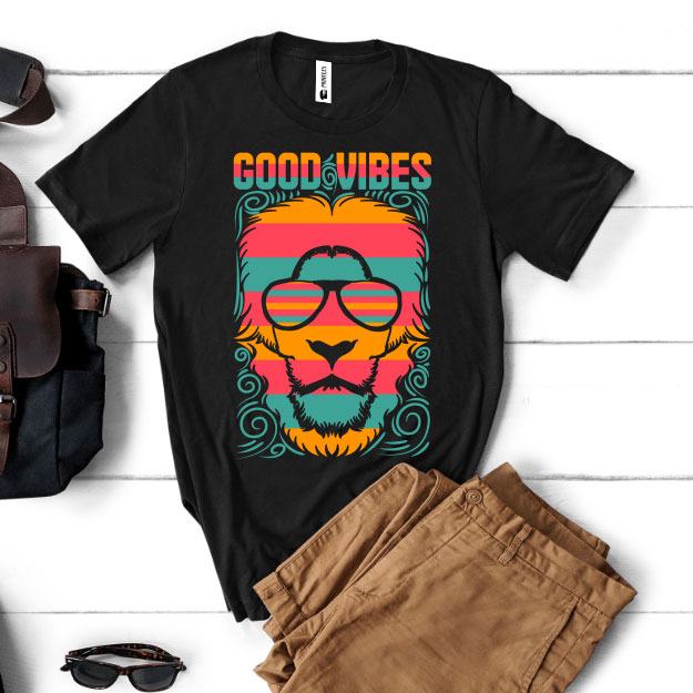 Tricou bărbați Good Vibes Lion