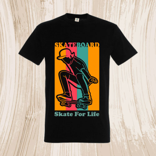 tricou skate for life tricou personalizat