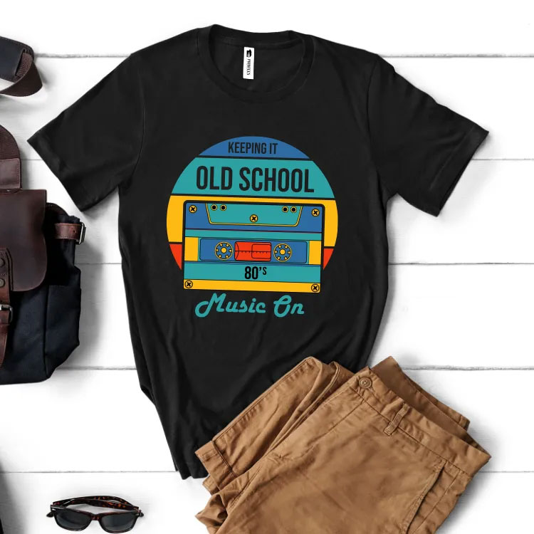 Tricou old school music