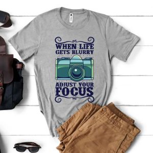 Tricou fotografi Adjust focus