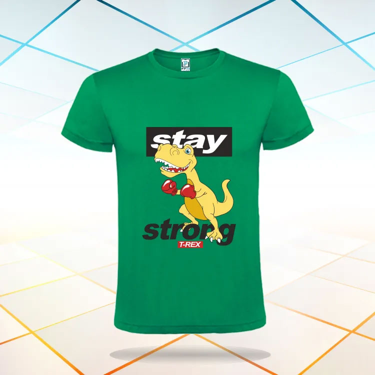 Tricou verde dinozaur box