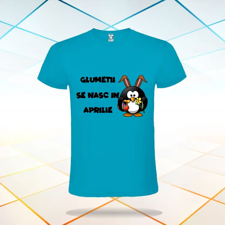 Tricou albastru aprilie
