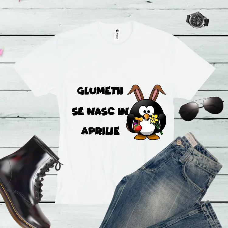 Tricou bărbați GLUMEȚII SE NASC ÎN APRILIE