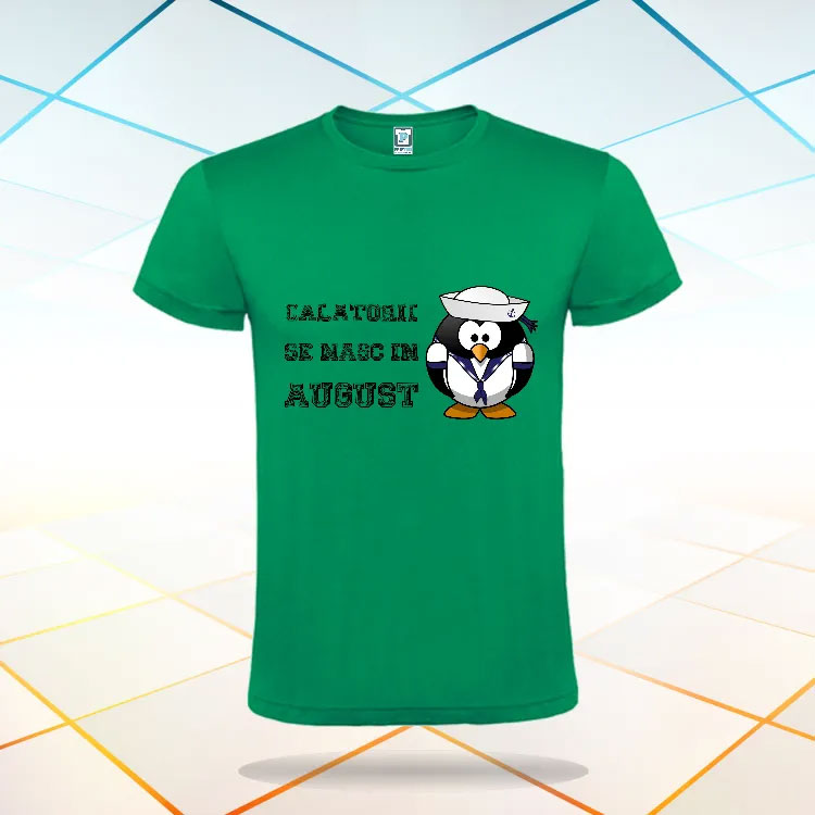 Tricou verde - calatorii se nasc in august
