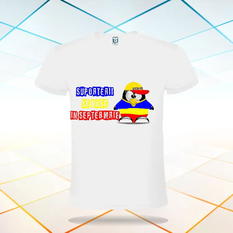 Tricou alb suporteri septembrie