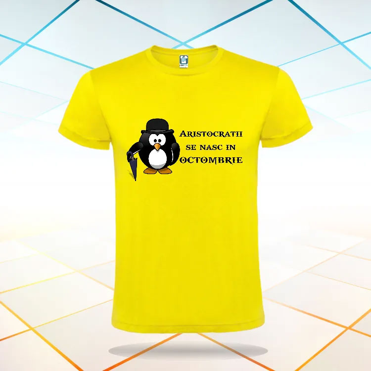 Tricou galben octombrie