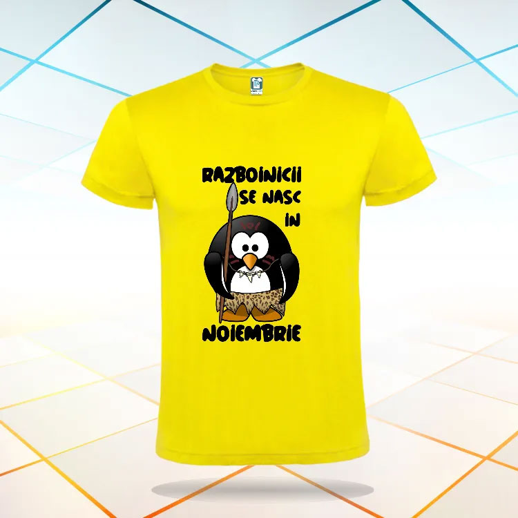 Tricou galben noiembrie