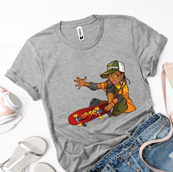 Tricou damă HIP HOP SKATER