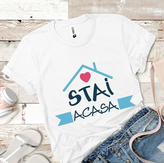 Tricou dama Stai Acasa