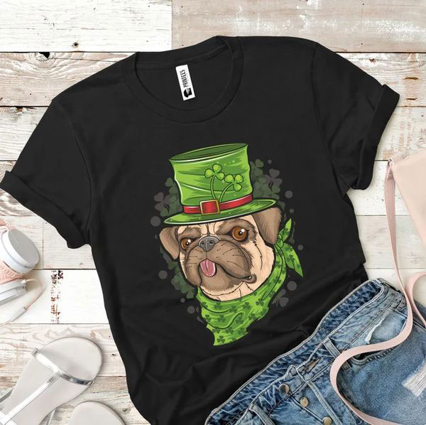 Tricou dama Irish Pug