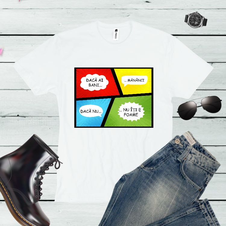 Tricou baărbați AI BANI MĂNÂNCI