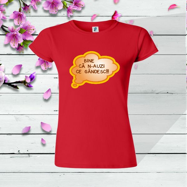 Tricou dama rosu CE GANDESC