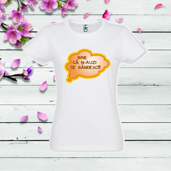 Tricou dama alb CE GANDESC