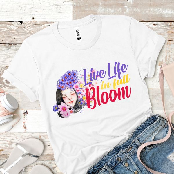 Tricou damă Live Life in full Bloom