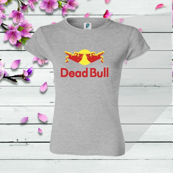 Tricou dama gri Dead Bull
