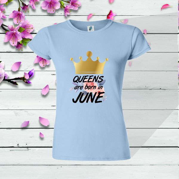 Tricou albastru coroana