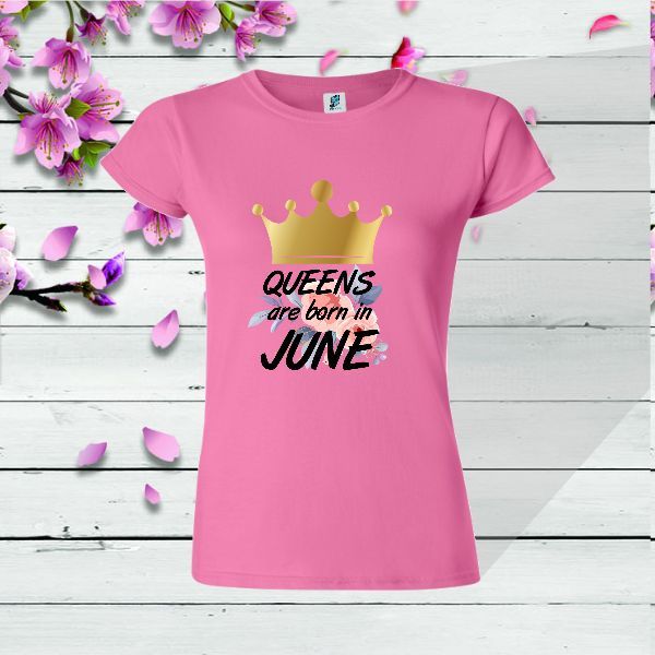 Tricou roz cu coroana