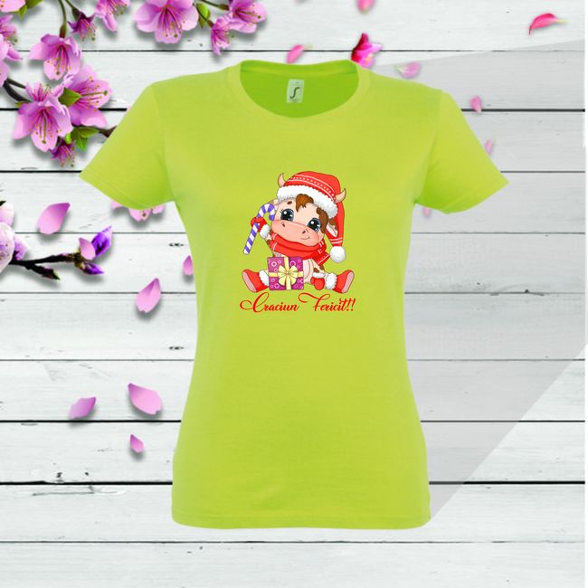 Tricou dama CRĂCIUN FERICIT