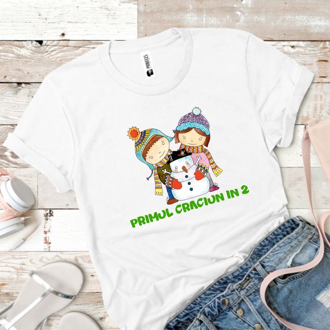 Tricou dama PRIMUL CRACIUN IN DOI