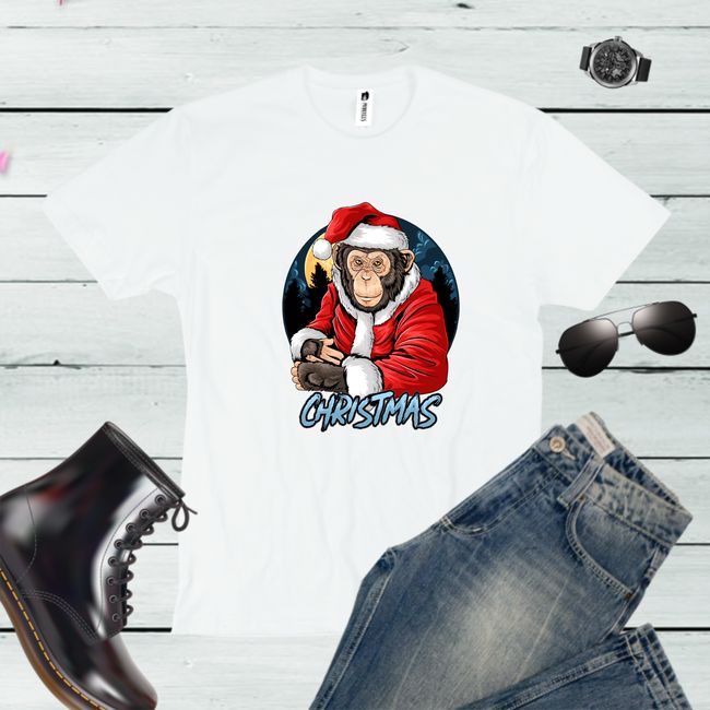 Tricou barbati CHRISTMAS MONKEY