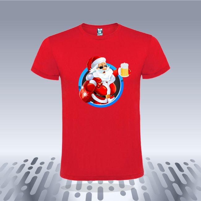 Tricou barbati BEER SANTA
