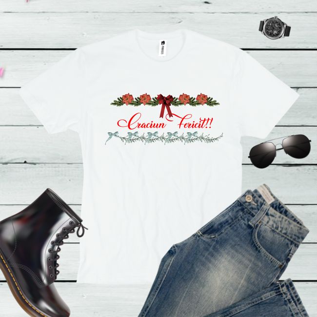 Tricou barbati GHIRLANDA DE CRACIUN