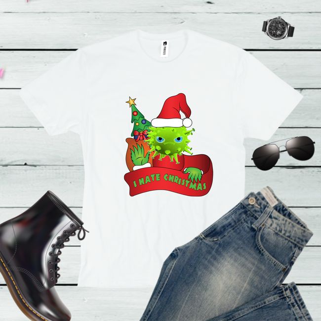 Tricou barbati VIRUS HATE CHRISTMAS