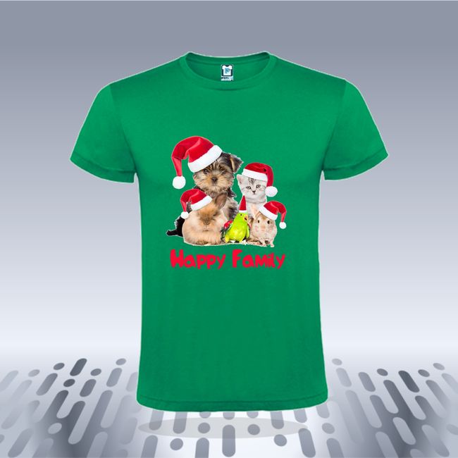 Tricou barbati CHRISTMAS HAPPY FAMILY