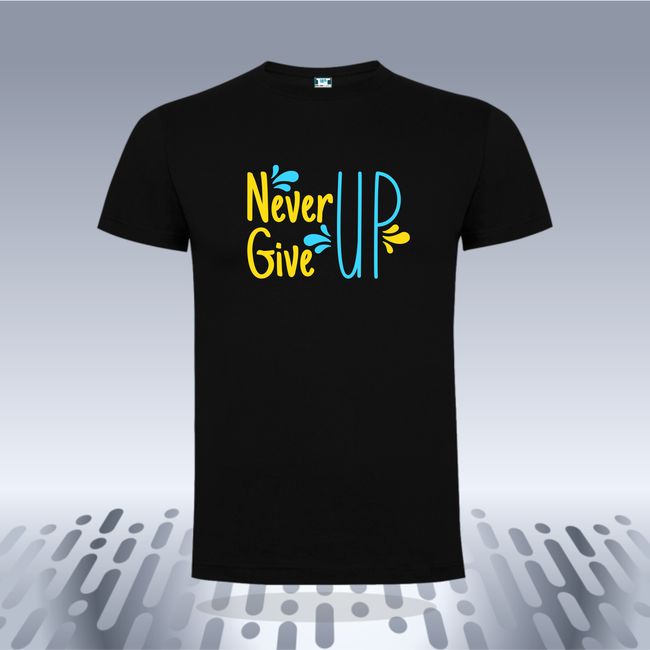 Tricou barbati NEVER GIVE UP