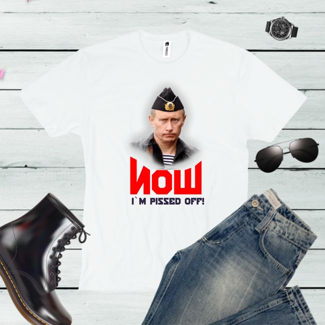 Tricou barbati PUTIN ENGLISH