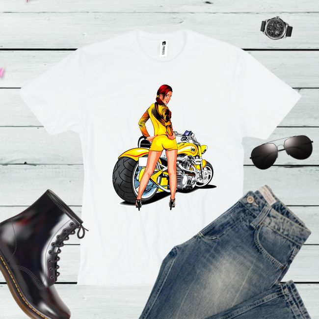 Tricou barbati MOTO GIRL