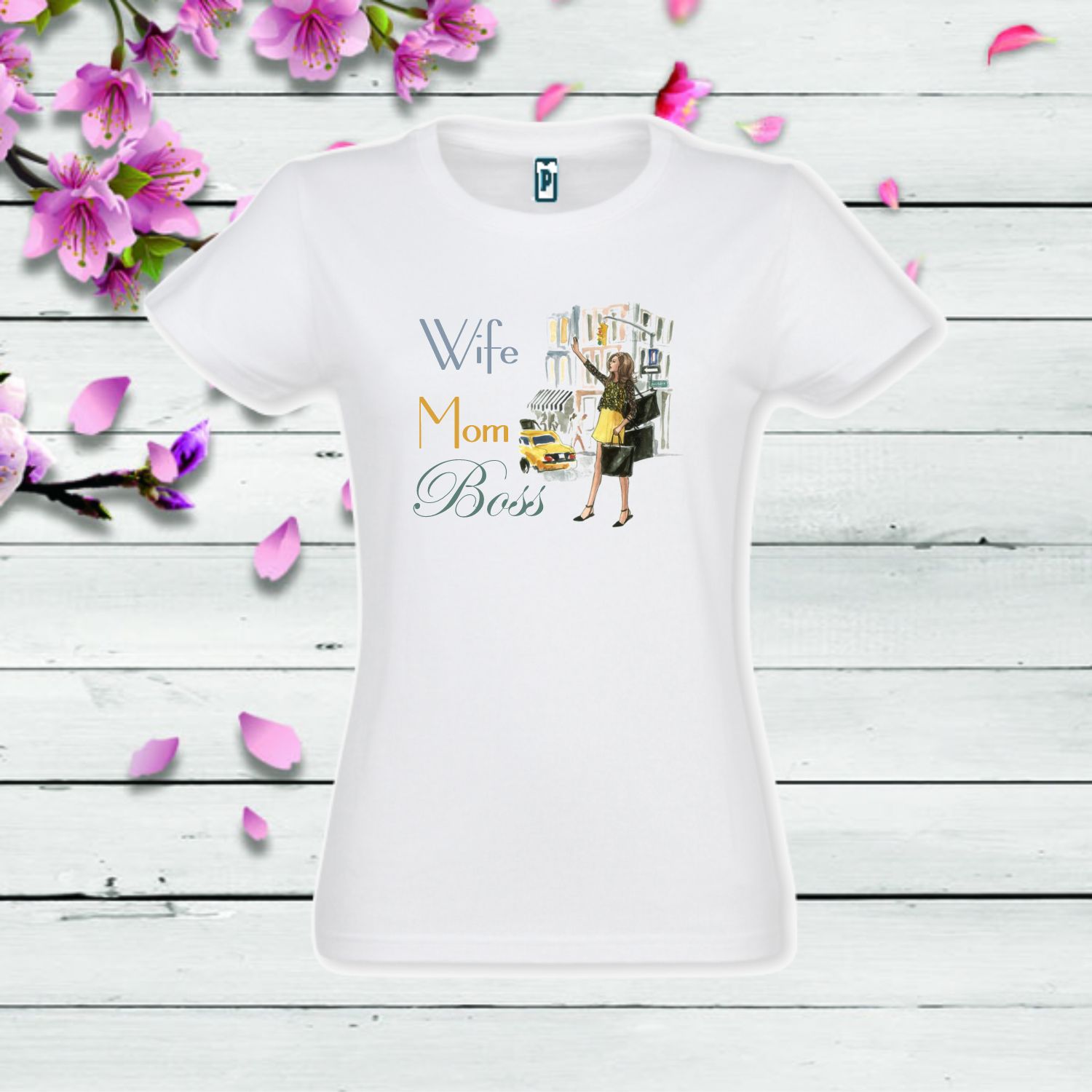 Tricou dama WIFE MOM BOSS