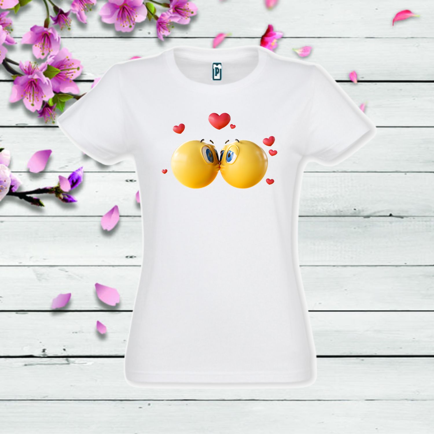 Tricou dama KISSING EMOJI