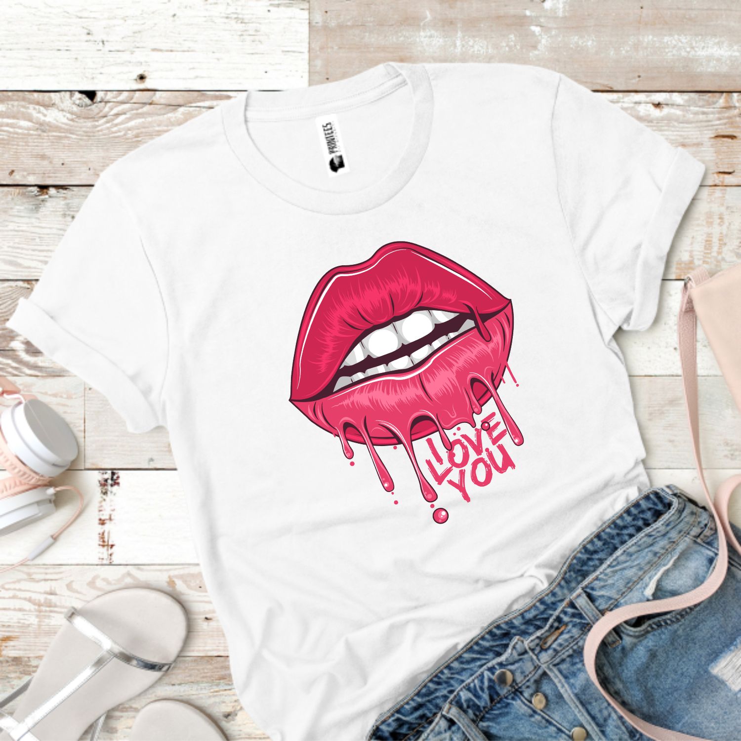 Tricou dama I LOVE YOU