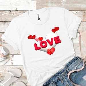 Tricou dama WHITE HEART