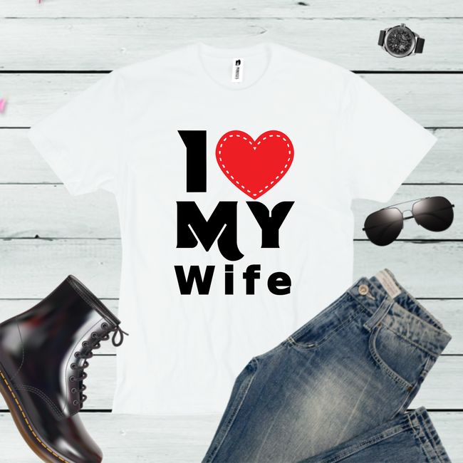 Tricou barbati LOVE MY WIFE