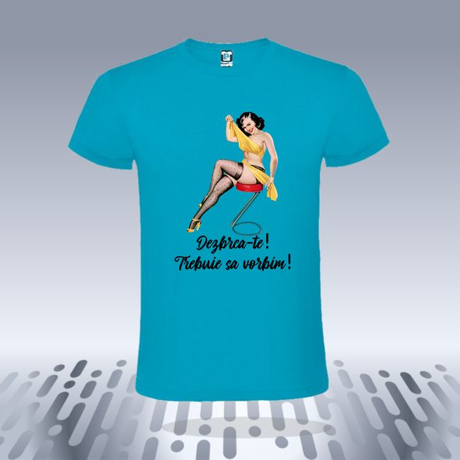 Tricou barbati DEZBRACA-TE RETRO GIRL