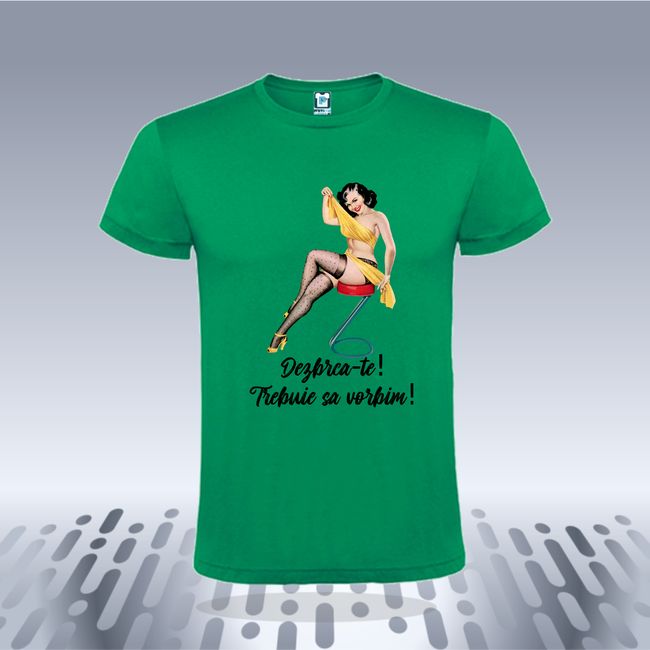 Tricou barbati DEZBRACA-TE RETRO GIRL
