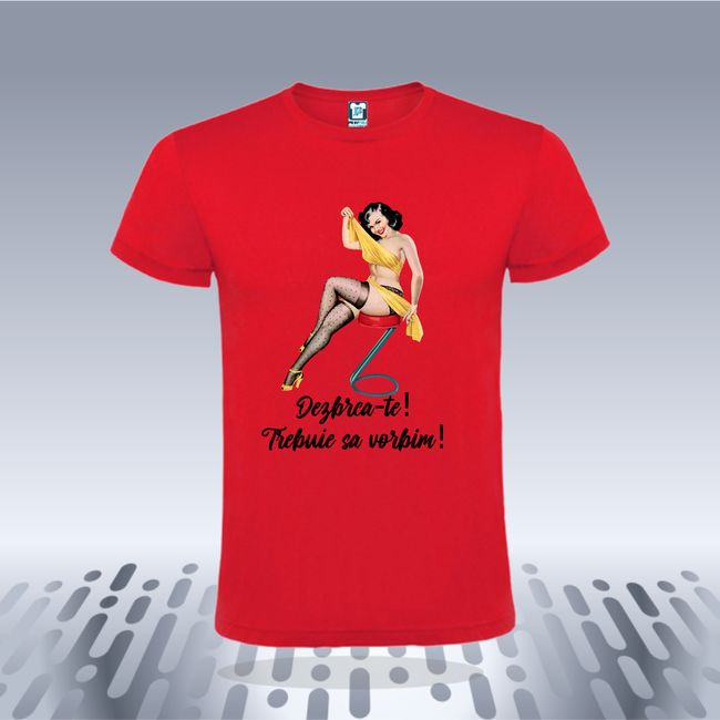 Tricou barbati DEZBRACA-TE RETRO GIRL