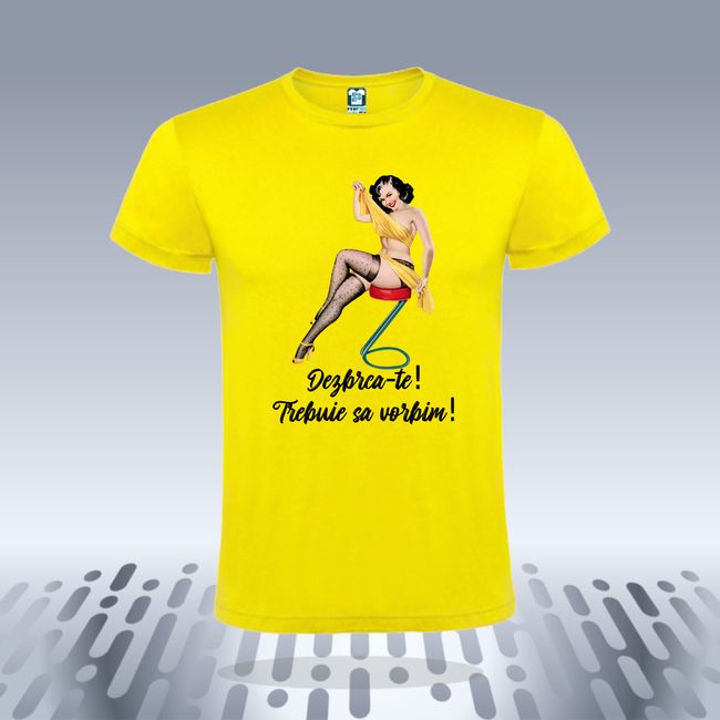 Tricou barbati DEZBRACA-TE RETRO GIRL