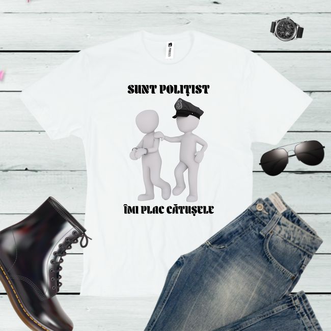 Tricou barbati POLITIST